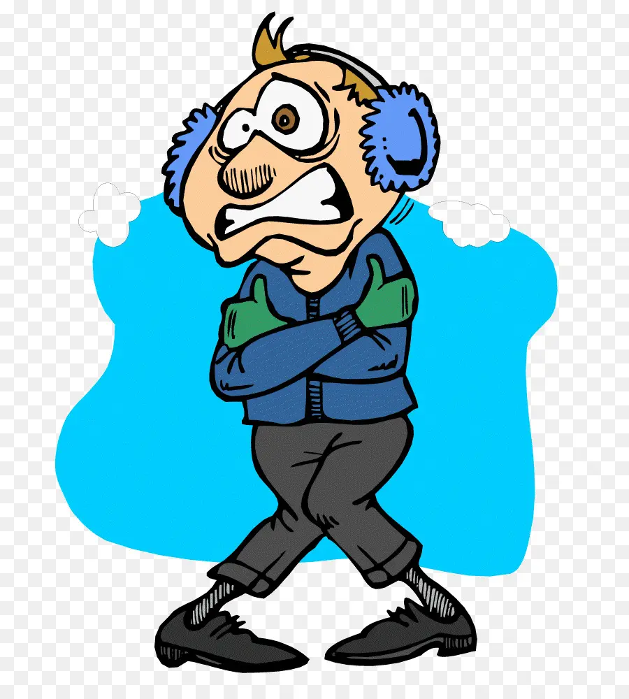 Caricature De Personne Froide，Hiver PNG