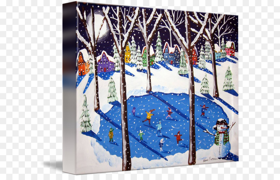 L Hiver，Peinture PNG