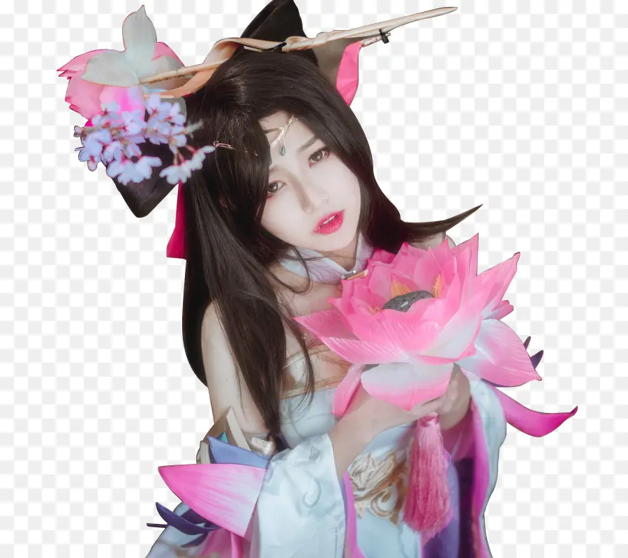 Fille Cosplay，Fleur PNG