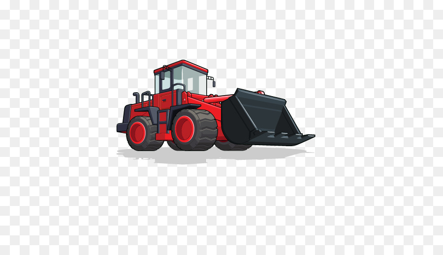 Bulldozer Rouge，Construction PNG