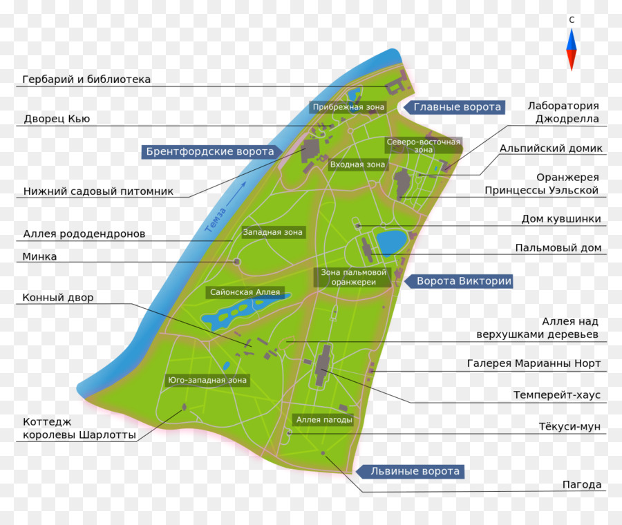 Les Jardins De Kew，Carte PNG