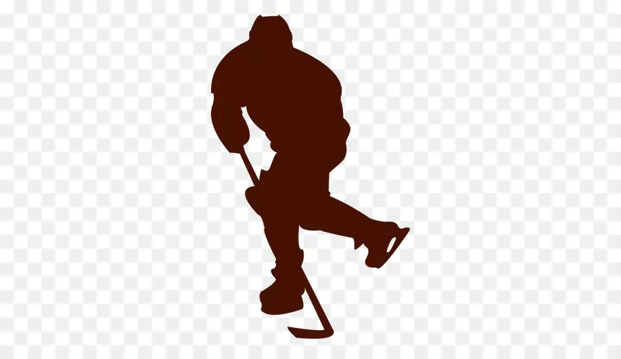 Joueur De Hockey，Silhouette PNG