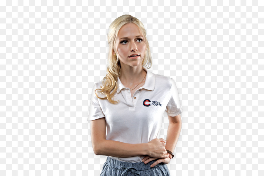 Femme En Polo，Blond PNG