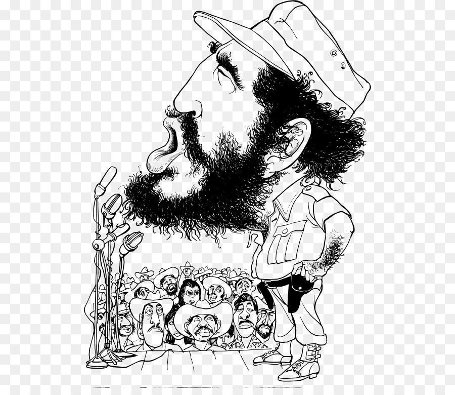 Caricature De L'homme à La Barbe，Dessin PNG