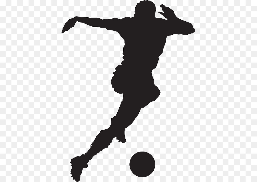 Silhouette De Joueur De Football，Joueur PNG