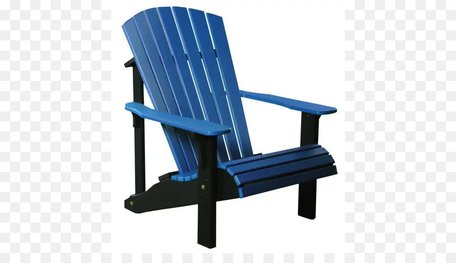 Chaise Adirondack Bleue，De Plein Air PNG