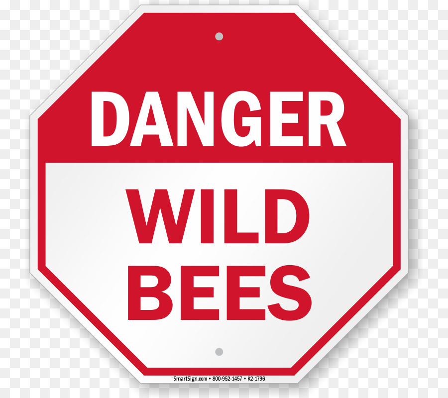 Signe De Danger Des Abeilles Sauvages，Signe PNG