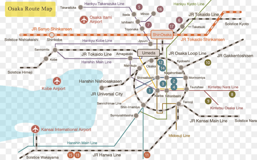 L Aéroport International De Kansai，Umeda PNG