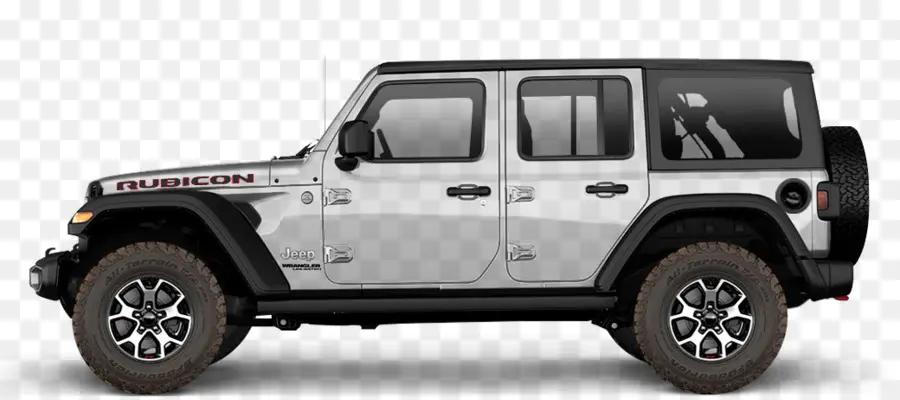 Jeep Rubicon，Vus PNG