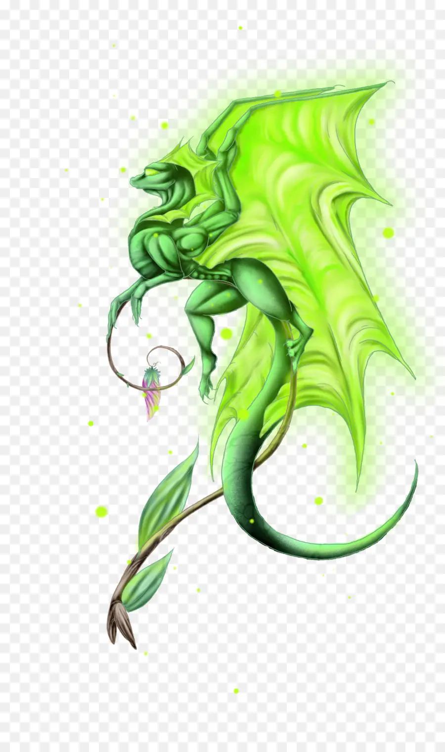 Dragon Vert，Créature PNG