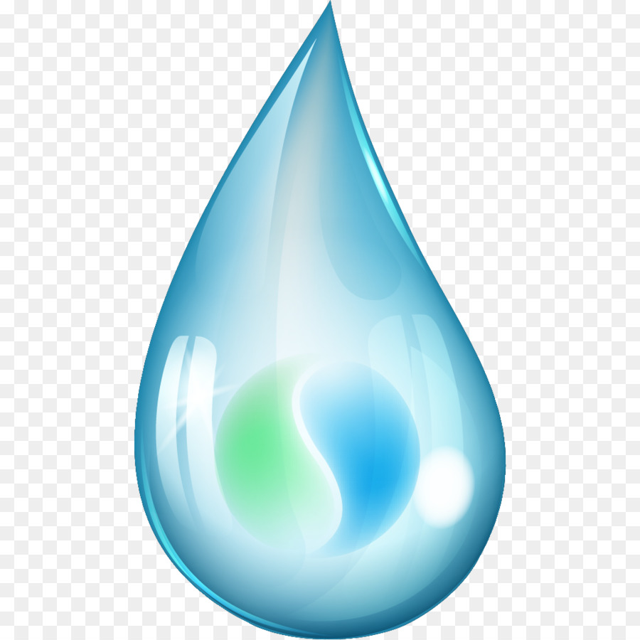 Goutte D'eau Bleue，Eau PNG