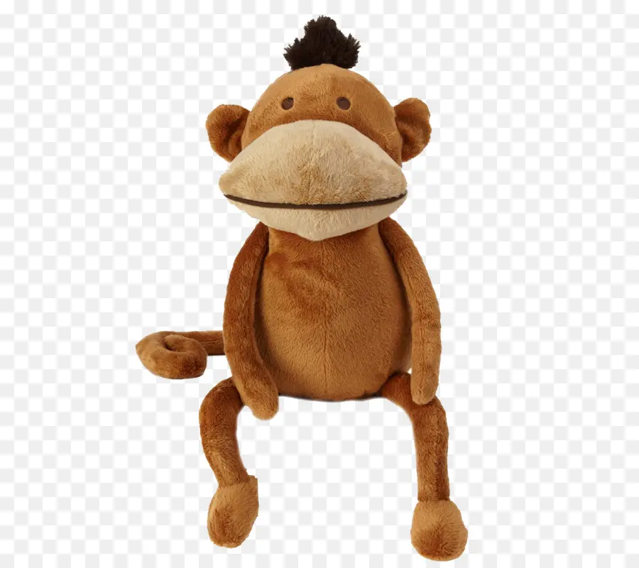 Peluche Singe Marron，Animal En Peluche PNG