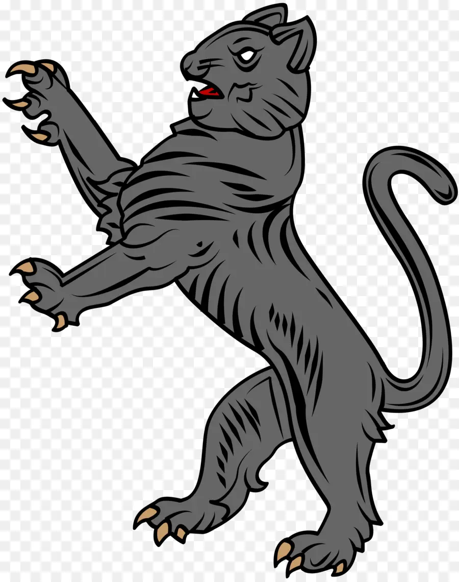 Chat Noir Debout，Félin PNG