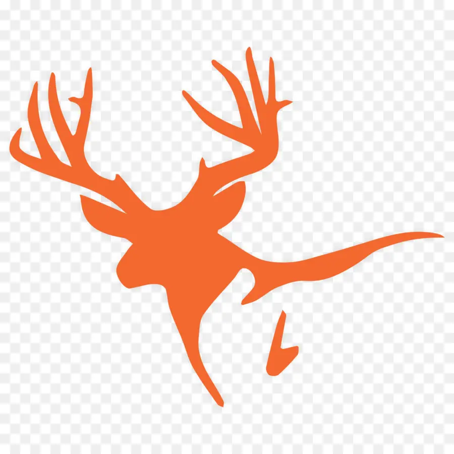 Silhouette De Cerf，Bois PNG