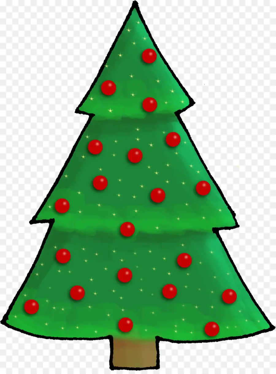 Arbre De Noël De Dessin Animé，Noël PNG