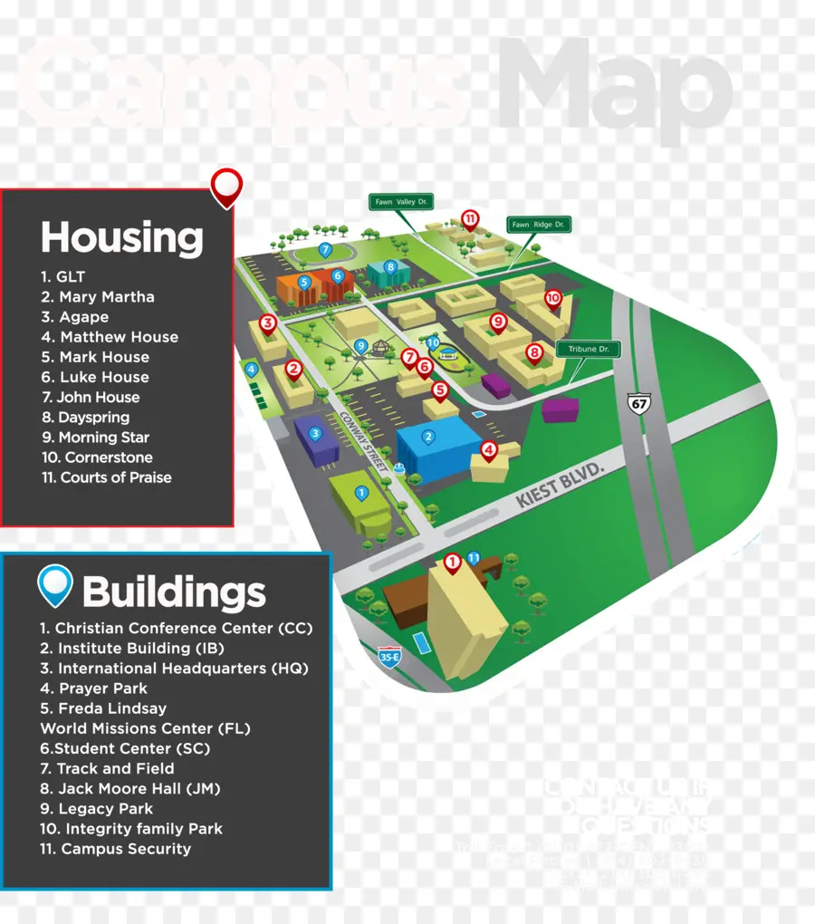 Plan Du Campus，Bâtiments PNG