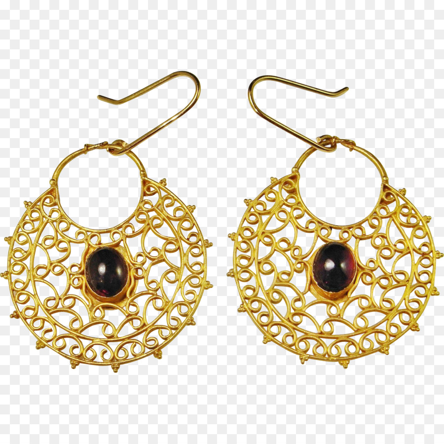 Boucles D'oreilles Dorées，Accessoire PNG