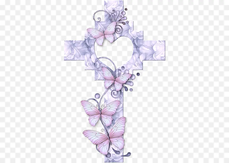 Papillons Et Croix，Papillons PNG