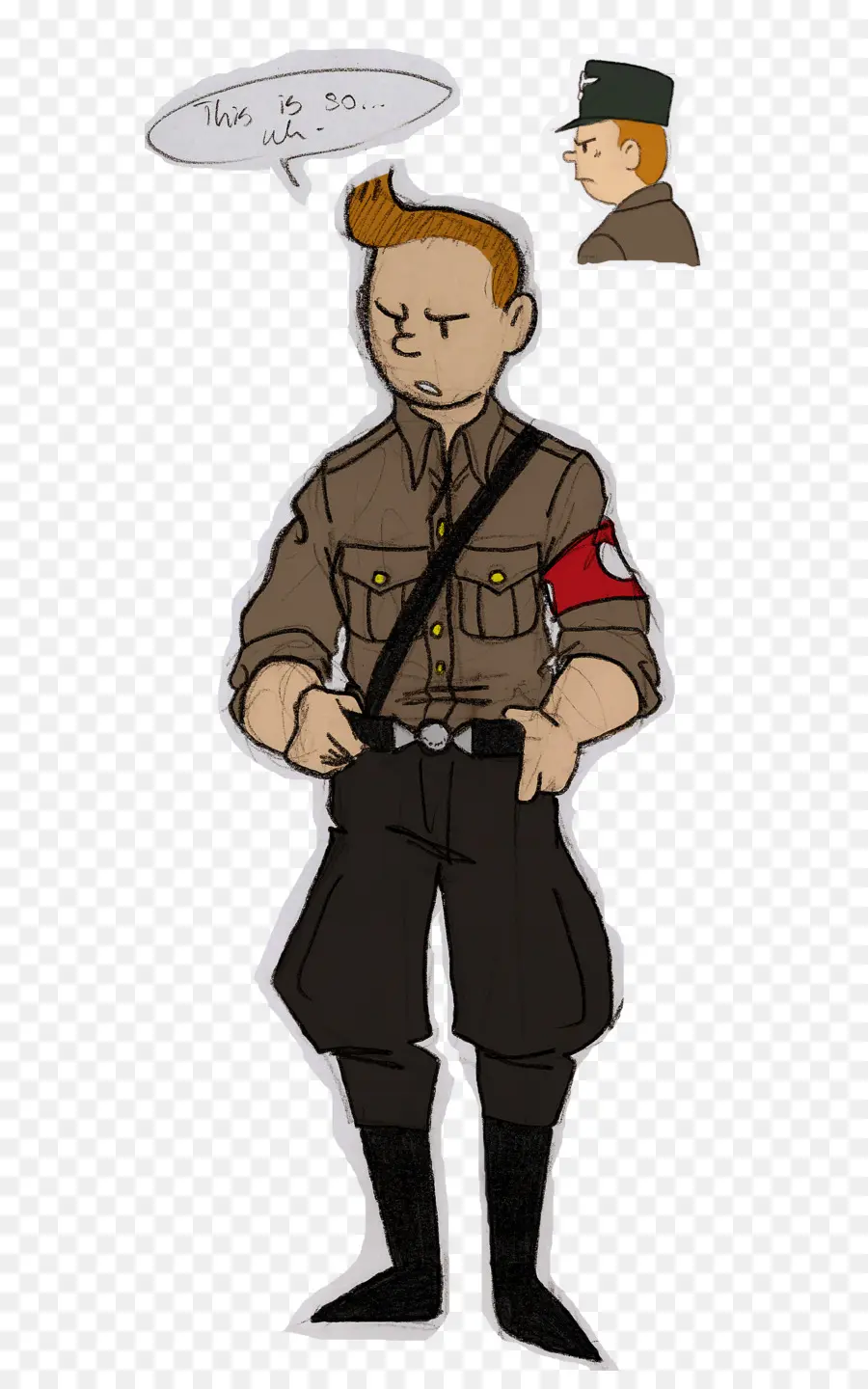 Personnage De Dessin Animé En Uniforme，Uniforme PNG