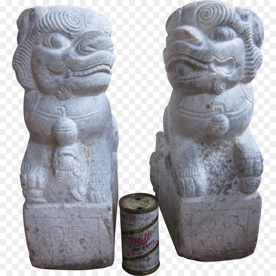 Statue，Chinois Gardien Des Lions PNG