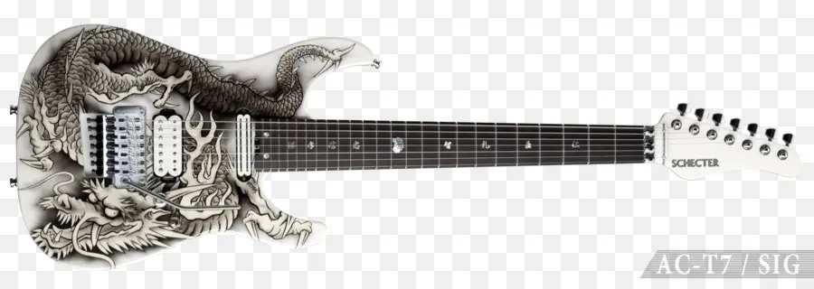 Guitare Dragon，Guitare électrique PNG