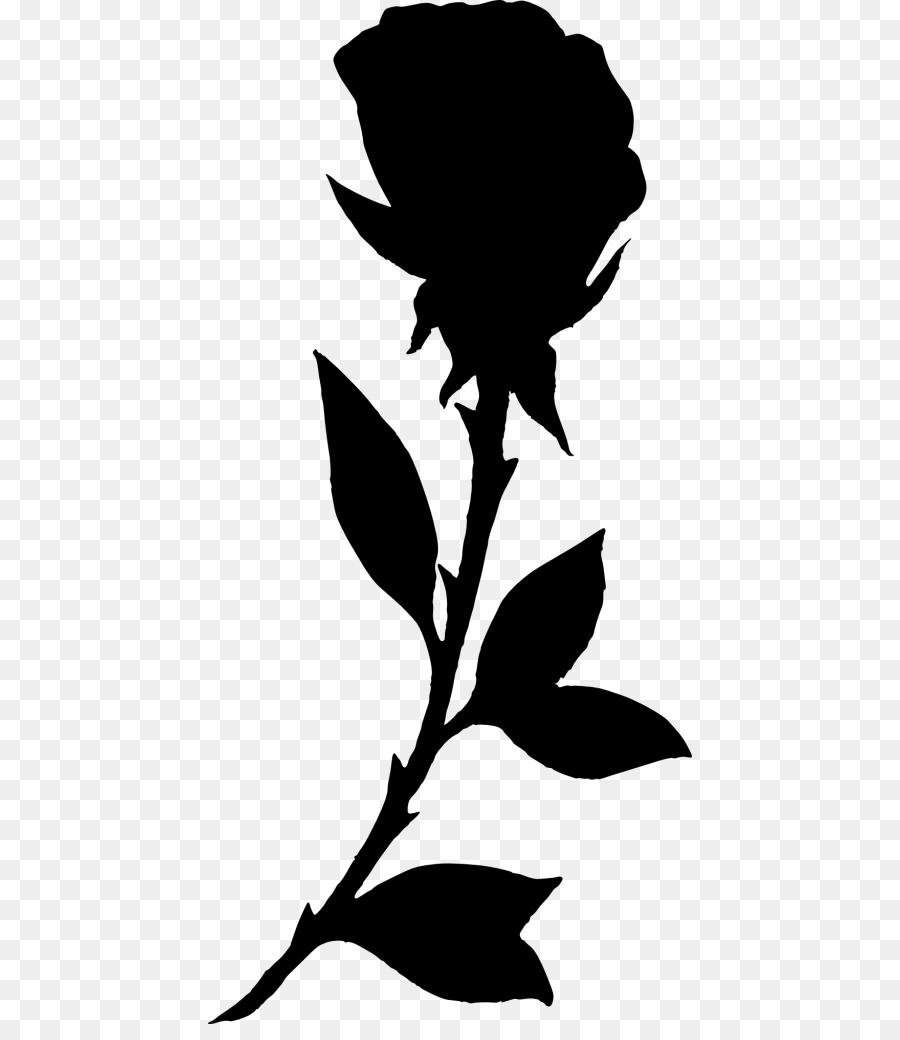 Rose Noire，Silhouette PNG