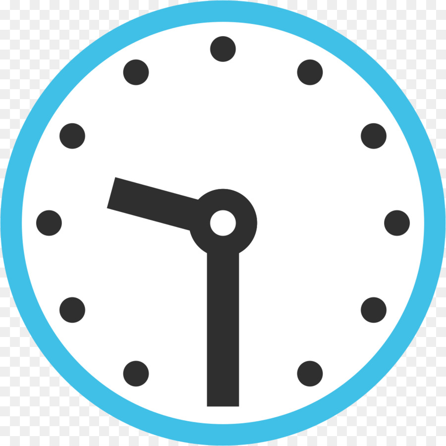 Horloge Bleue，Temps PNG