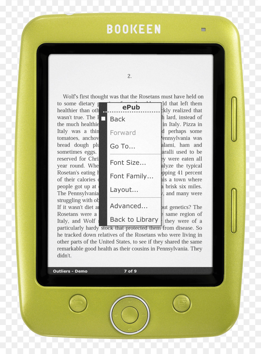 Comparaison Des Ereaders，Cybook Opus PNG