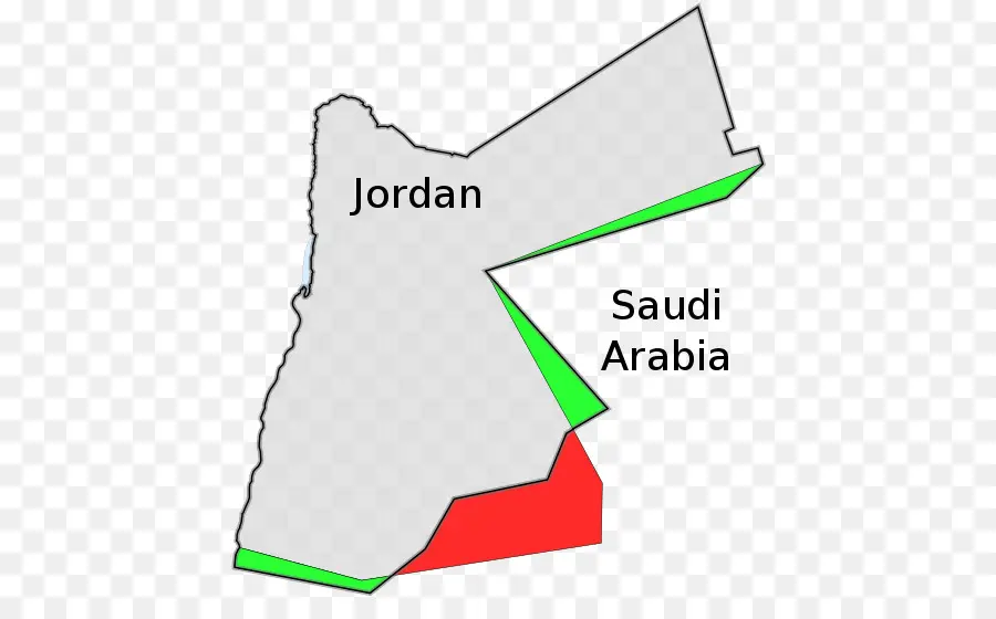 Carte De La Jordanie Et De L'arabie Saoudite，Pays PNG