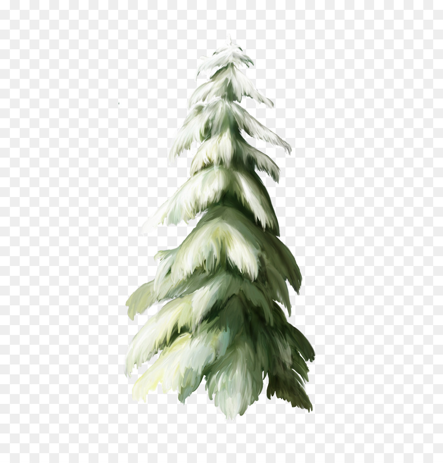 Arbre Enneigé，Blanc PNG