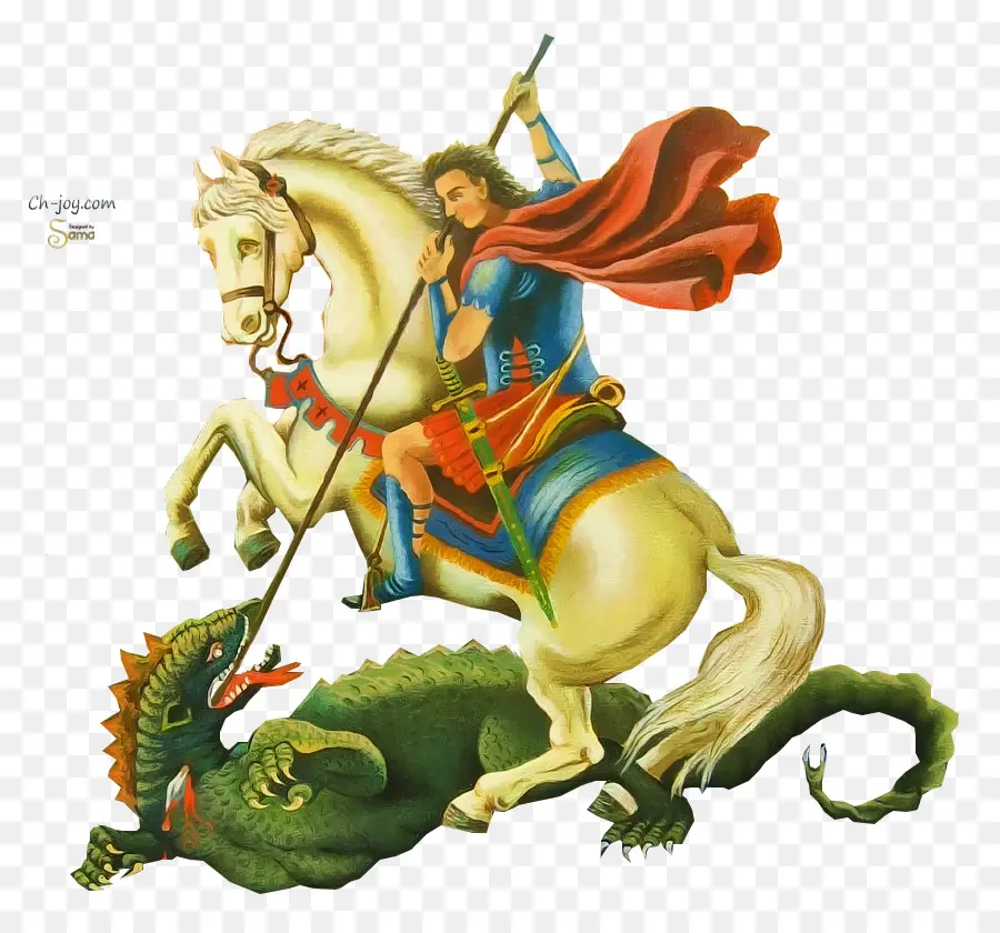 Saint Georges Et Dragon，Chevalier PNG