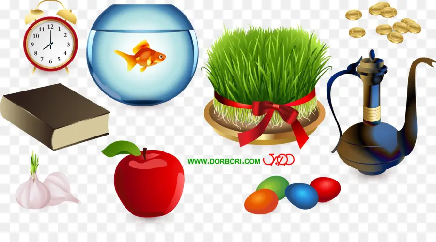 Objets Du Norouz，Poisson Rouge PNG