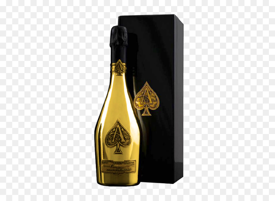 Bouteille De Champagne Dorée，Luxe PNG