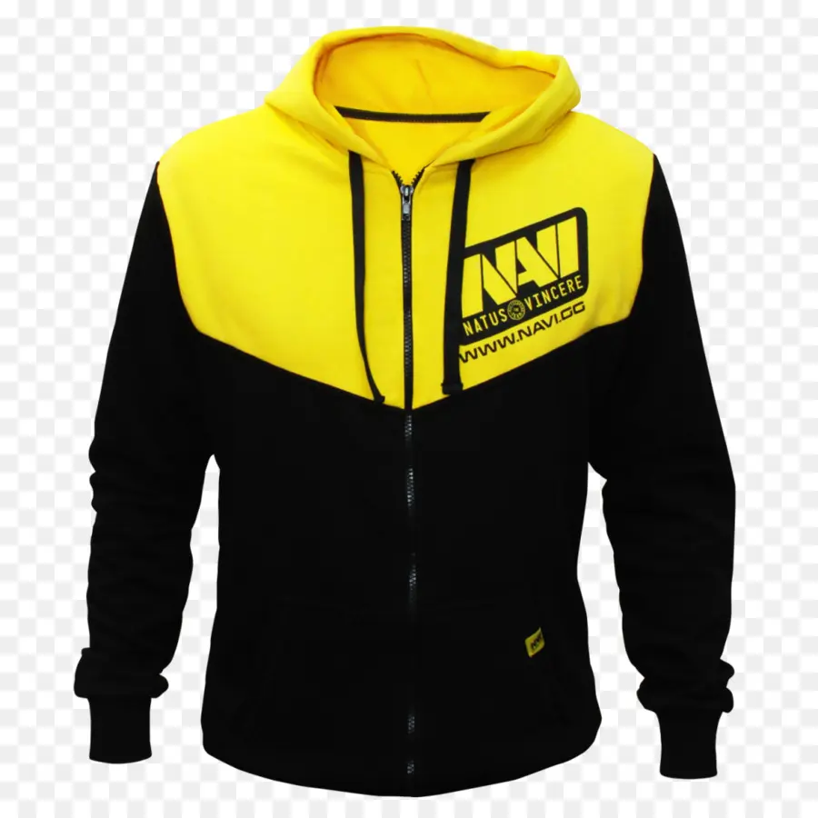 Sweat à Capuche Jaune Et Noir，Veste PNG