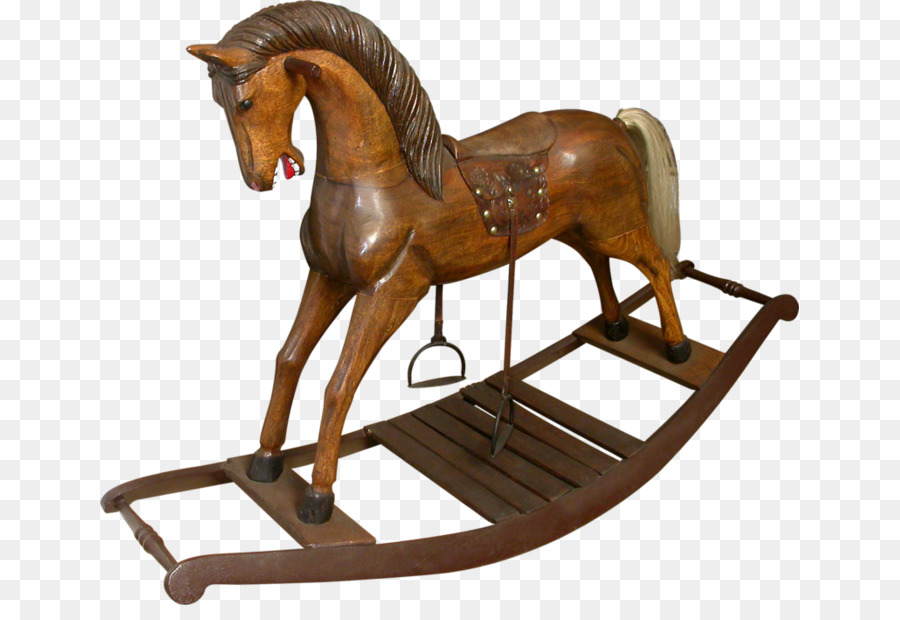 Cheval à Bascule，En Bois PNG