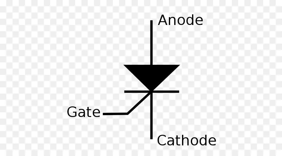 Symbole Du Thyristor，Anode PNG