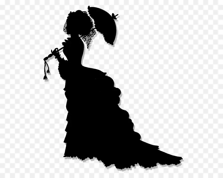 Dame Victorienne，Silhouette PNG