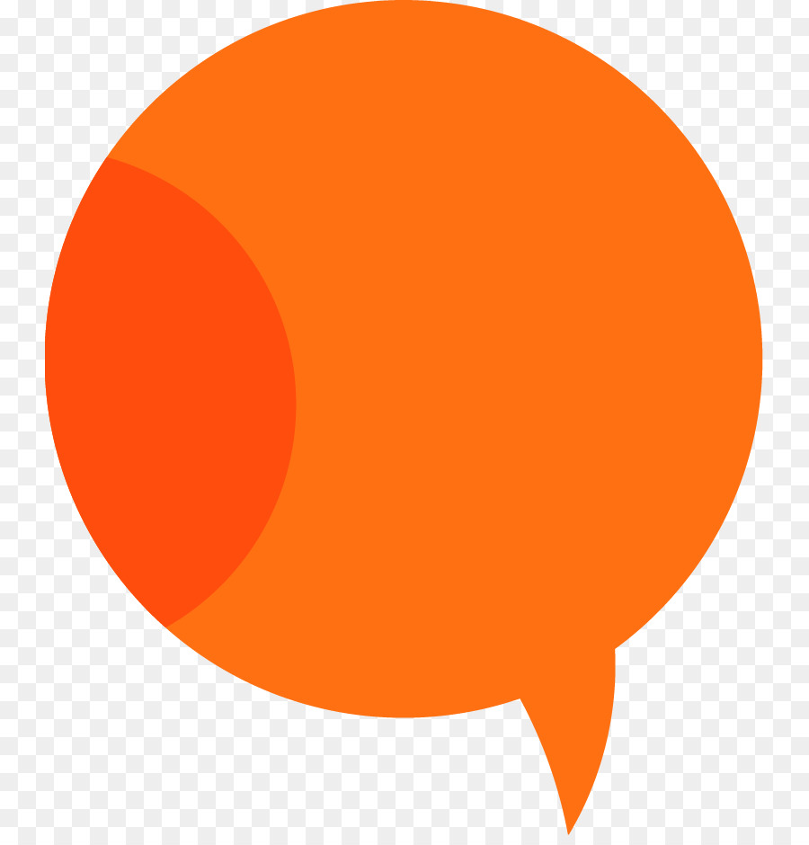 Bulle De Dialogue Orange，Communication PNG