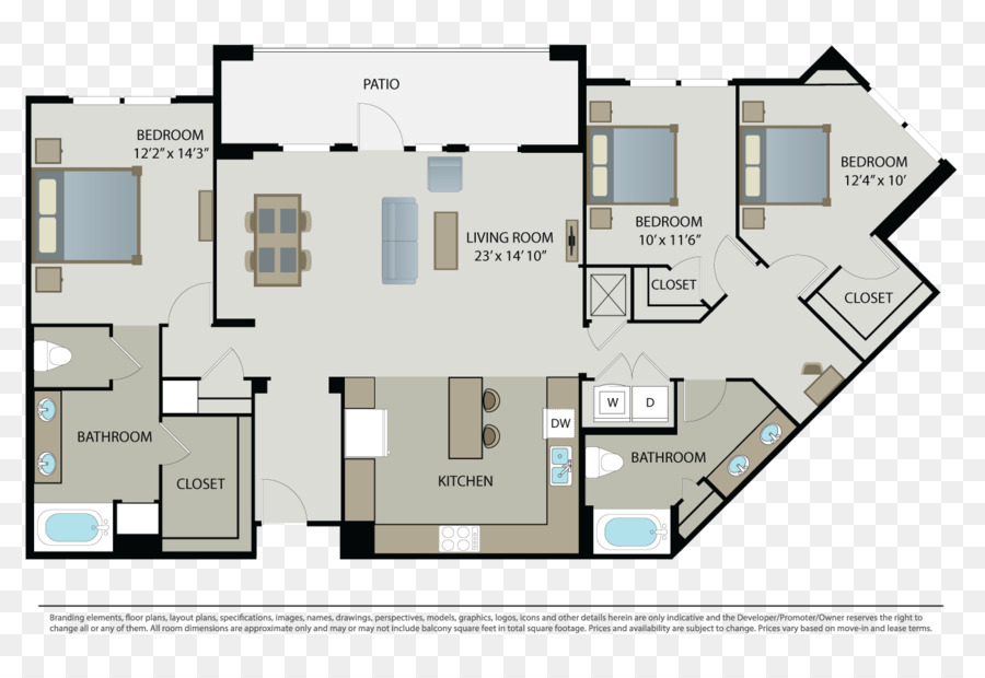 Plan D'étage De L'appartement，Mise En Page PNG