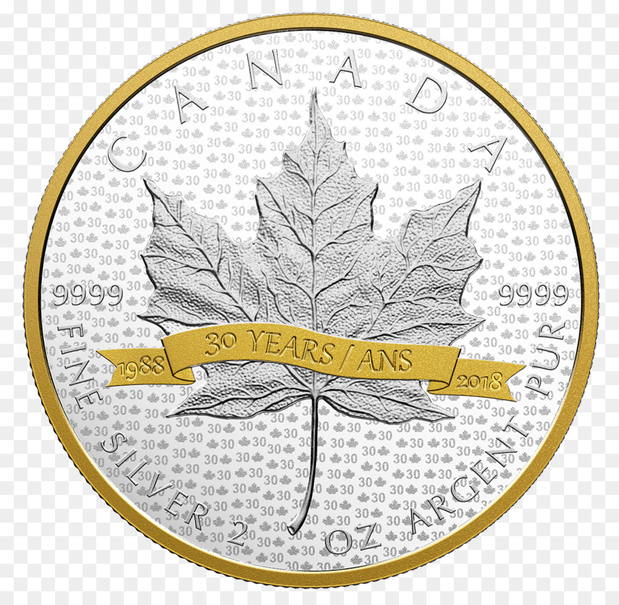 Canada，Canadien De La Feuille D érable En Argent PNG