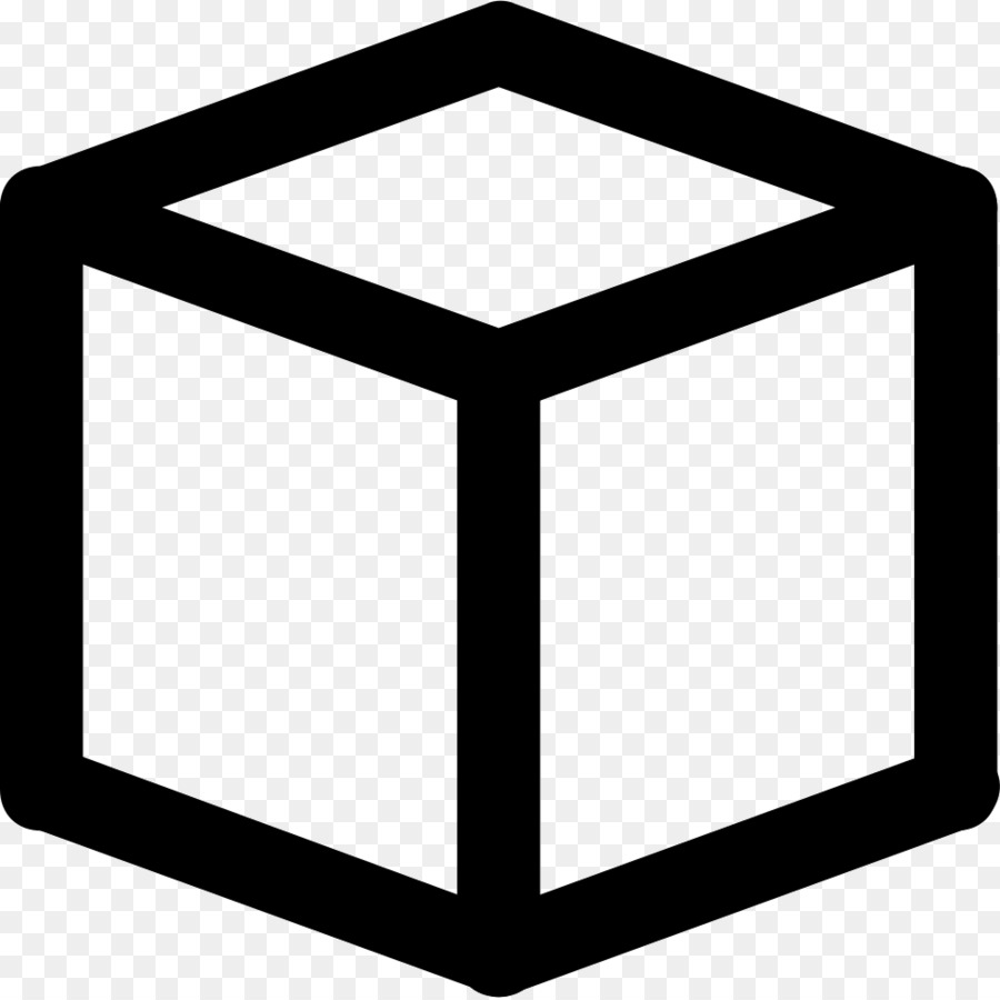 Cube Noir，3d PNG