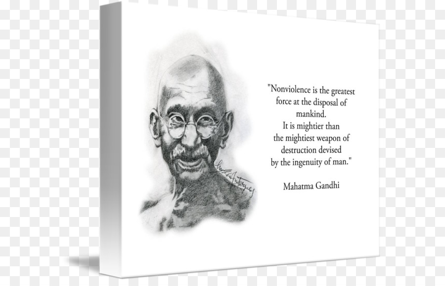 Citation De Gandhi，Non Violence PNG