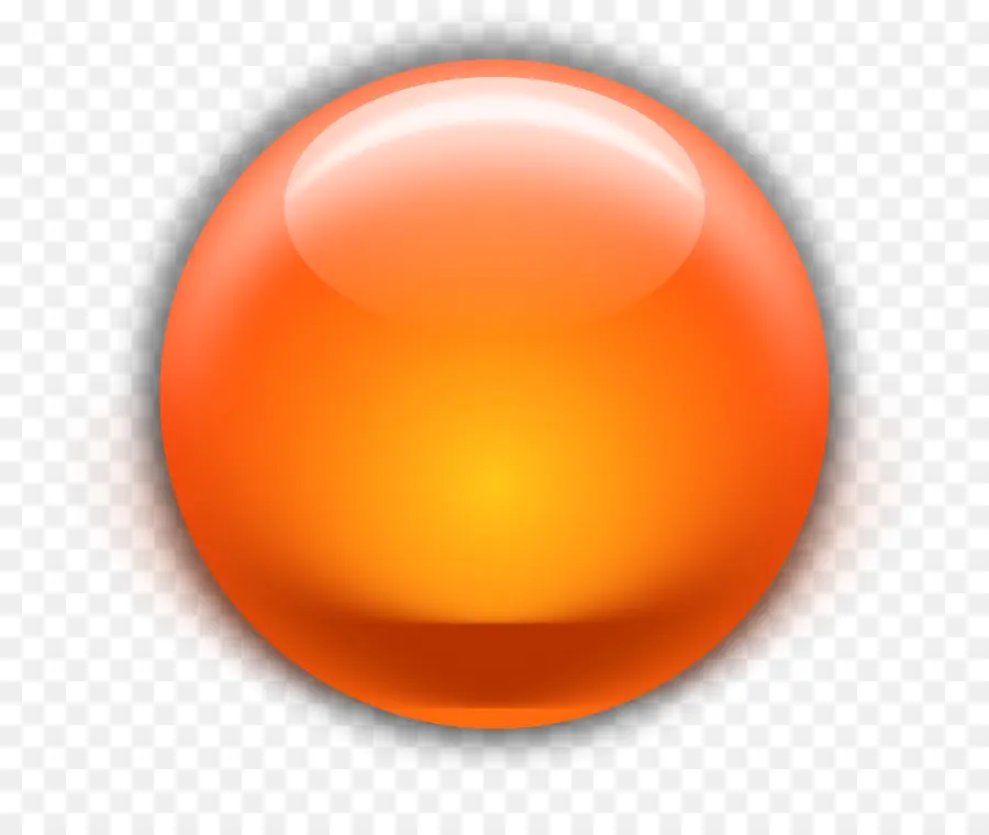 Sphère Orange，Brillant PNG