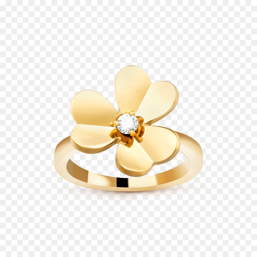 Bague Fleur，Or PNG