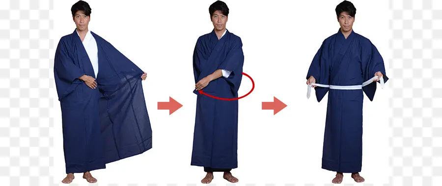 Kimono Bleu，Traditionnel PNG