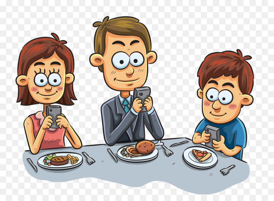 Dessin Animé Pour Le Dîner En Famille，Famille PNG