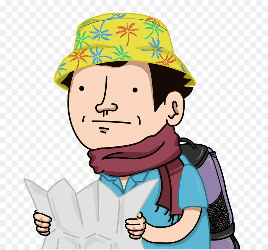 Voyageur De Dessin Animé，Carte PNG