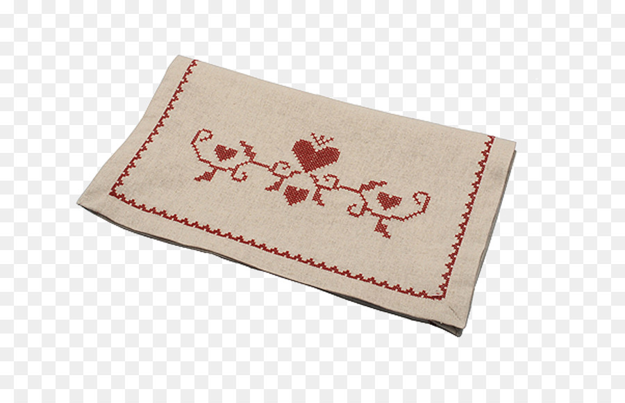 Serviette Brodée，Serviette De Table PNG