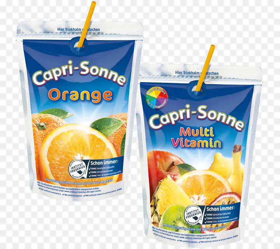 Capri Sonne Orange Et Multivitamines，Jus PNG