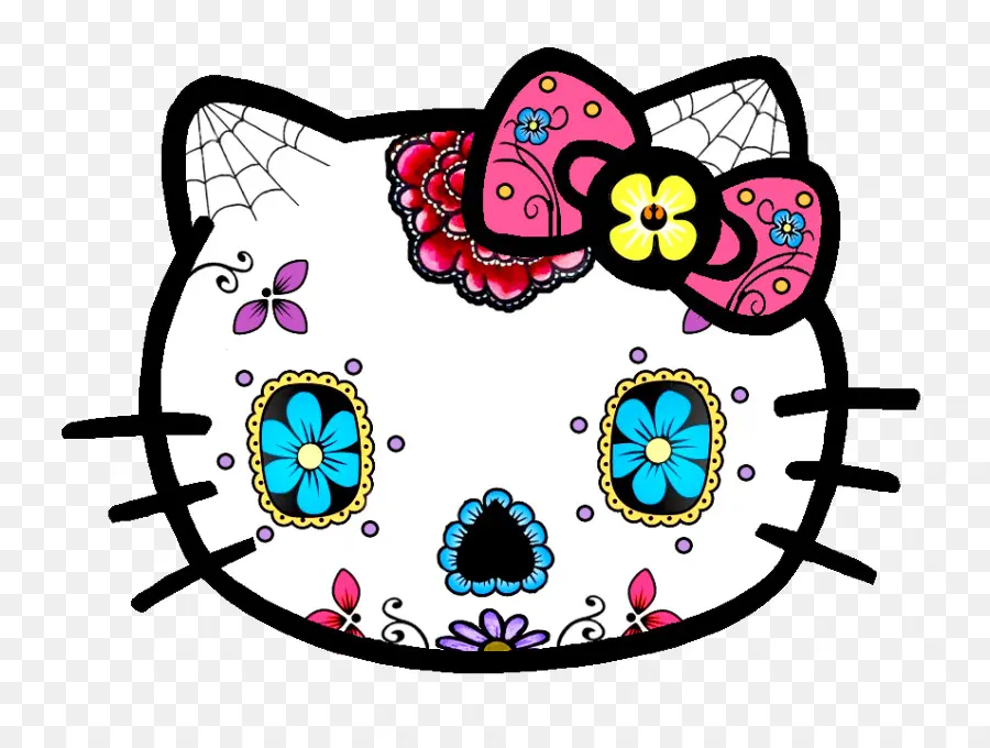 Crâne De Sucre Hello Kitty，Personnage PNG